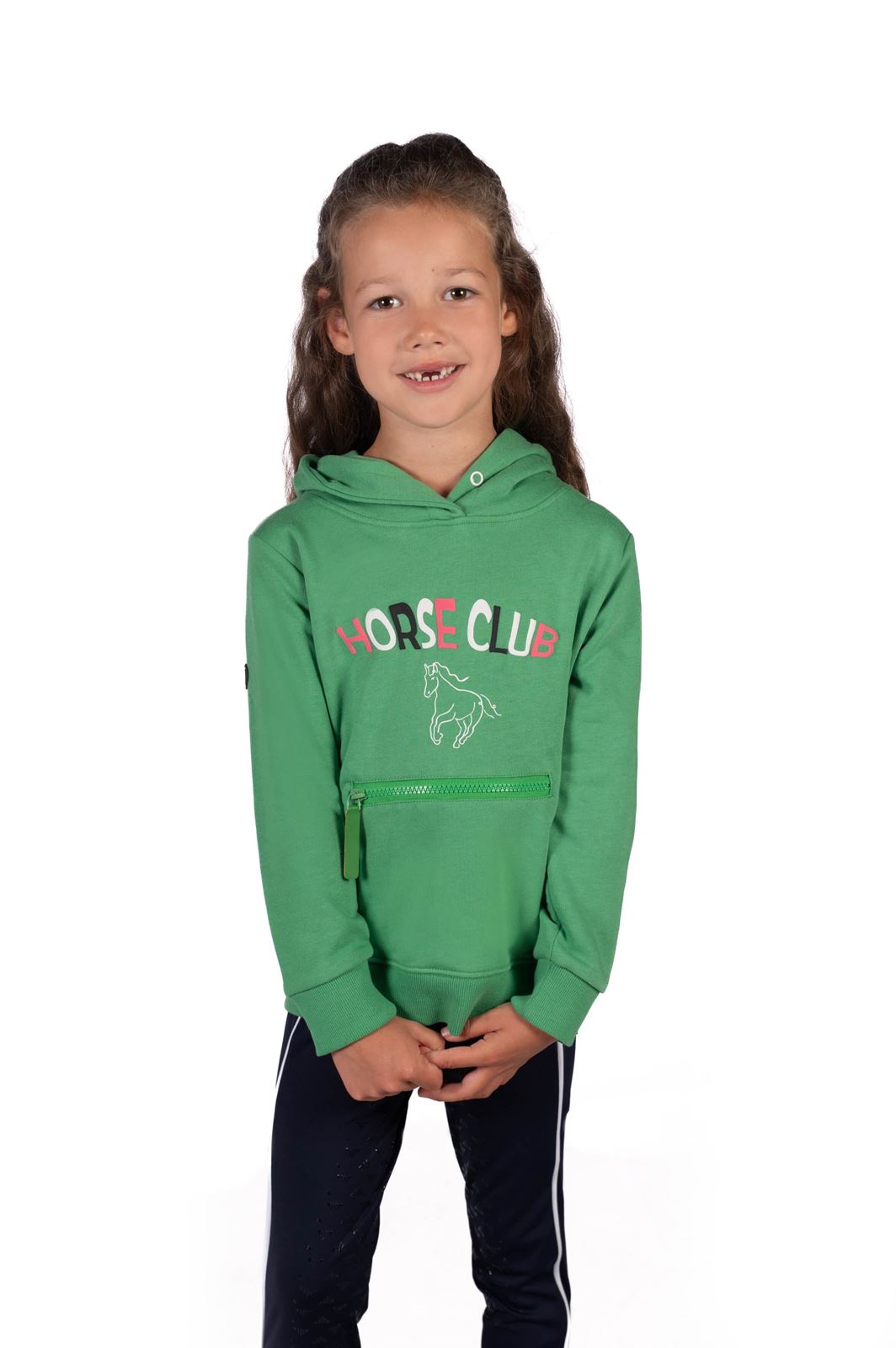 Sudadera HKM Sports Equipment unisex Maui color verde TALLA 9-11 años - Imagen 1