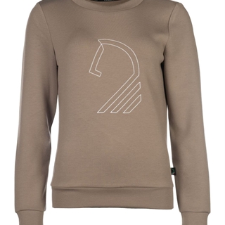 Sudadera LAURIA GARRELLI Livigno Horse Head color taupe - Imagen 2