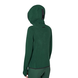 Sudadera mujer EQUESTRO cremallera polar color verde botella - Imagen 2