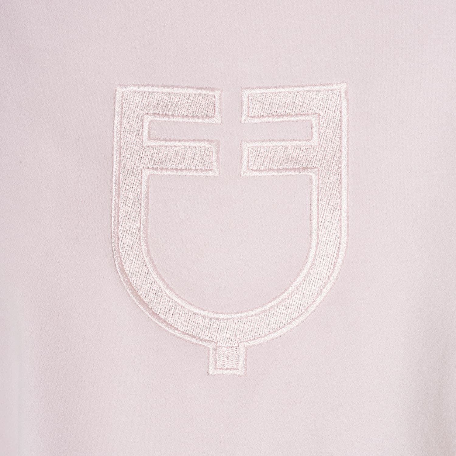Sudadera mujer EQUESTRO tacto polar malva pálido - Imagen 3