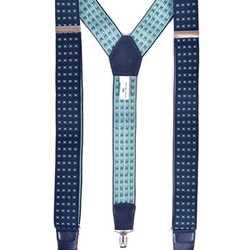 Tirantes MIGUEL BELLIDO, lona color azul marino/verde - Imagen 1