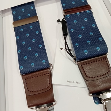 Tirantes MIGUEL BELLIDO, lona color azul vaquero/azulón/gris - Imagen 2