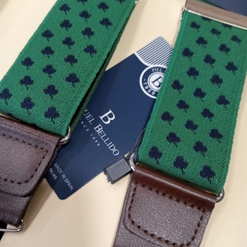 Tirantes MIGUEL BELLIDO, lona color verde/marino - Imagen 1