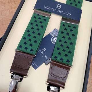 Tirantes MIGUEL BELLIDO, lona color verde/marino - Imagen 2