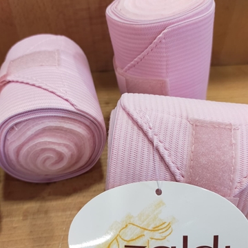 Vendas ZALDI polar-élástica, 2,5 metros, juego de 4, color rosa bebé - Imagen 1