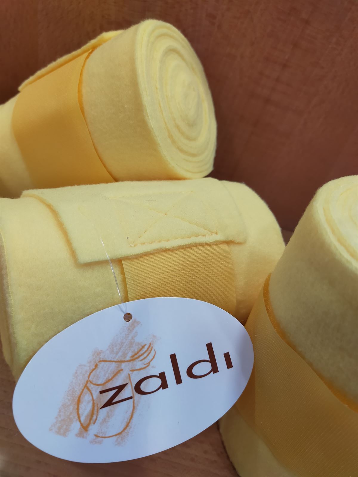 Vendas ZALDI polares, 2,5 metros, juego de 4, color amarillo - Imagen 3