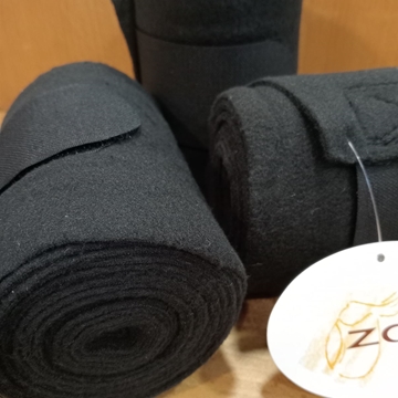 Vendas ZALDI polares, 2,5 metros, juego de 4, color negro - Imagen 1