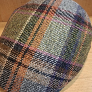 Visera BEIRETS de lana, cuadros caldero/rosa/gris/verde/beige - Imagen 1