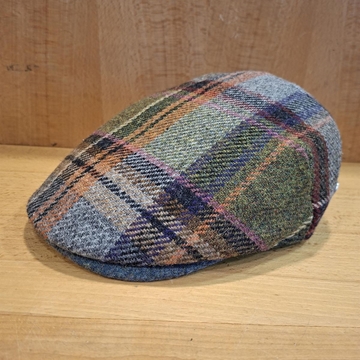 Visera BEIRETS de lana, cuadros caldero/rosa/gris/verde/beige - Imagen 2