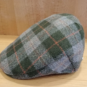 Visera BEIRETS de lana cuadros verde/camel/caldero - Imagen 1