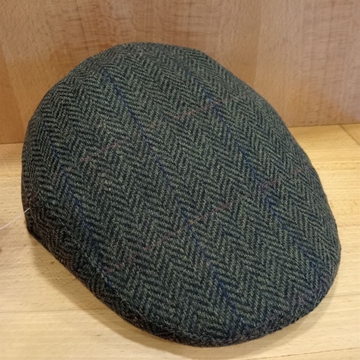 Visera BEIRETS de lana espiguilla tono verde - Imagen 1