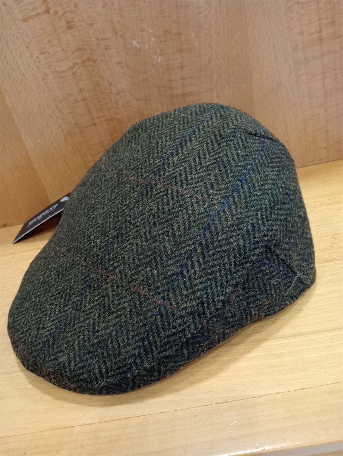 Visera BEIRETS de lana espiguilla tono verde - Imagen 2