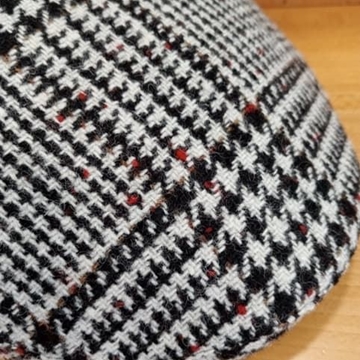 Visera BEIRETS de lana pata de gallo tono blanco/negro - Imagen 2